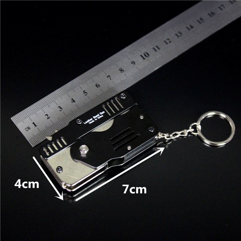 Zinc Alloy Colorful Metal Mini Can Be Folded As a Key Ring Rubber Band