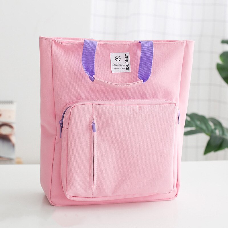 Canvas A4 File Folder Document Book Bag Desk Paper Organizer Storage Handbag For Students School Office Stationery