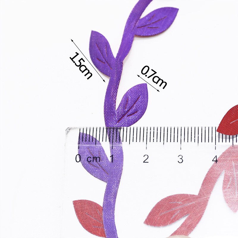 20m silkkilehden muotoista nauhaa käsintehdyt keinotekoiset vihreät lehdet rottinki viiniköynnöksiä hääsisustukseen seppele scrapbooking askartelu