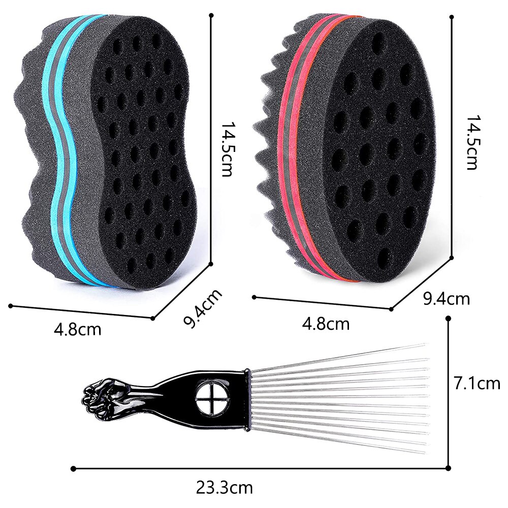 Strumenti ricci intrecciare spugna capelli bifacciale capelli ondulati torsione spazzola spugna naturale trecce laterali porose torsione riccioli cura messa in piega