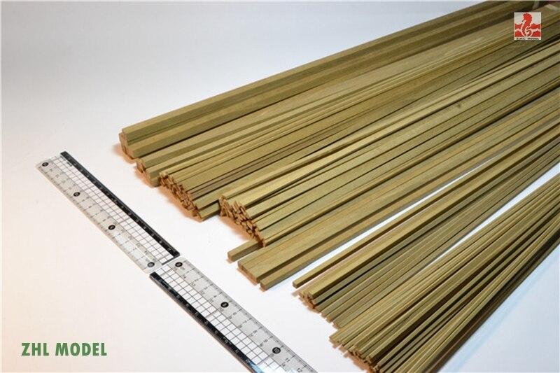 ZHL Zwarte kern Manglietia hout strips 2 stuks model