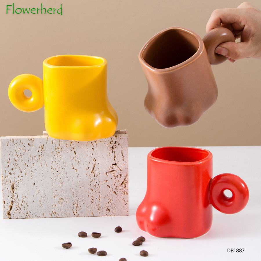 Kat Poot Keramische Mok Hoge-Waarde Koffie Beker Met Handvat Coffeeware Leuke Kat Klauw Keramische Koffie Mok thuis Water Cup