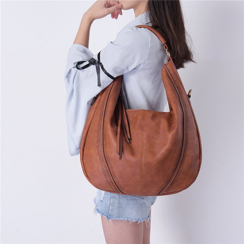 Women Pu Leather Handbags Large Capacity Ladies Shoulder Bag Messenger Bags Casual Female Tote Bag