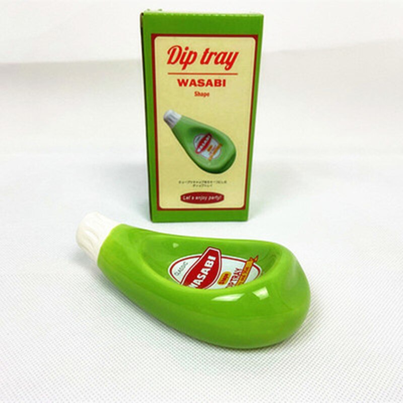 Plate Ceramic Extruded Tomato Sauce Bottle Shape Soy Sauce Dish Mustard Dish Dish Plate Dinner Plates Ceramic plate: 1 S