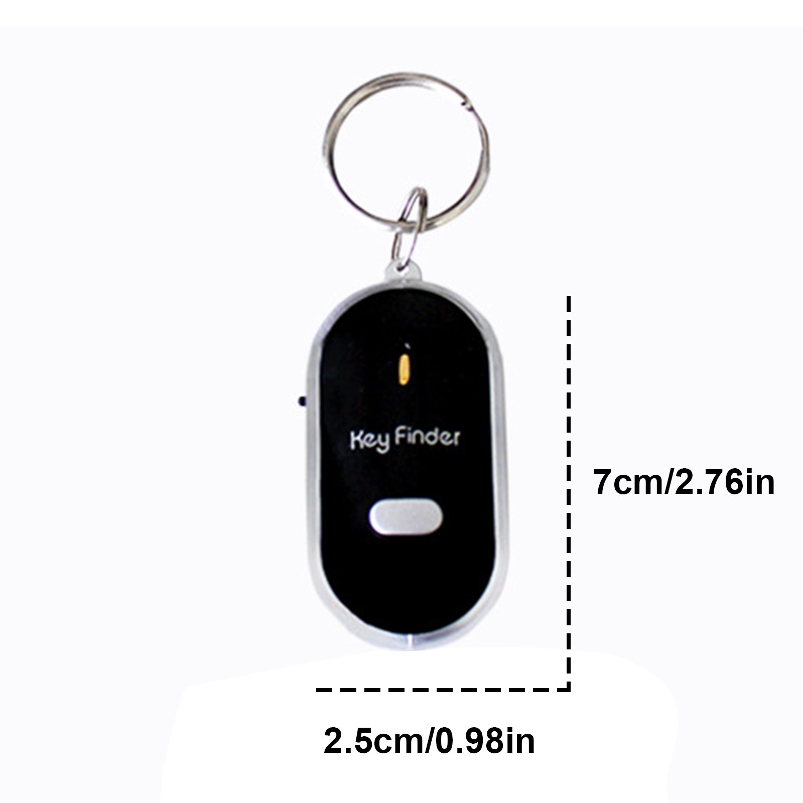 LED Key Finder Anti-Lost Locator Keychain Whistle Sound Control Locator Mini Portable Anti-lost Device Keychain