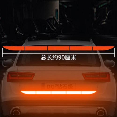 90x3.5cm Car Warning Reflection Tape Reflective Tape Decoration Stickers For Trucks Trailer SUV Safety Sticker Car-styling: D