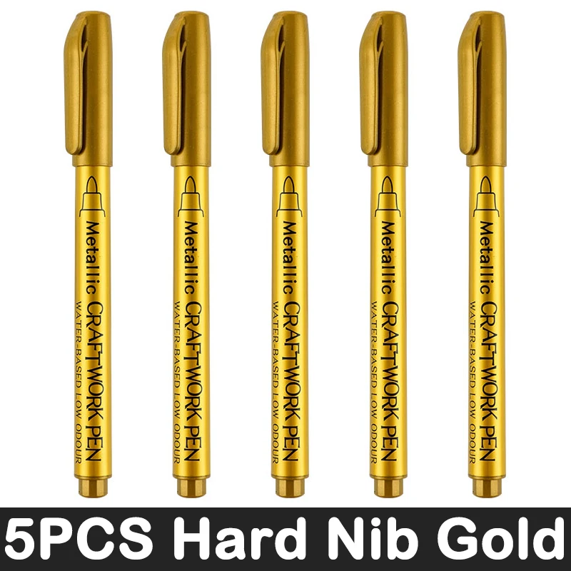 3/6 stuks metallic penseelmarkers in goud- en zilverkleur, permanente markers voor manga-knutselwerkjes en schoolbenodigdheden.: Lavendel