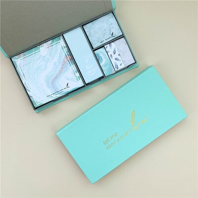 Creatieve leuke doos mode memo sticker Sticky Notes doos verpakt bericht paster