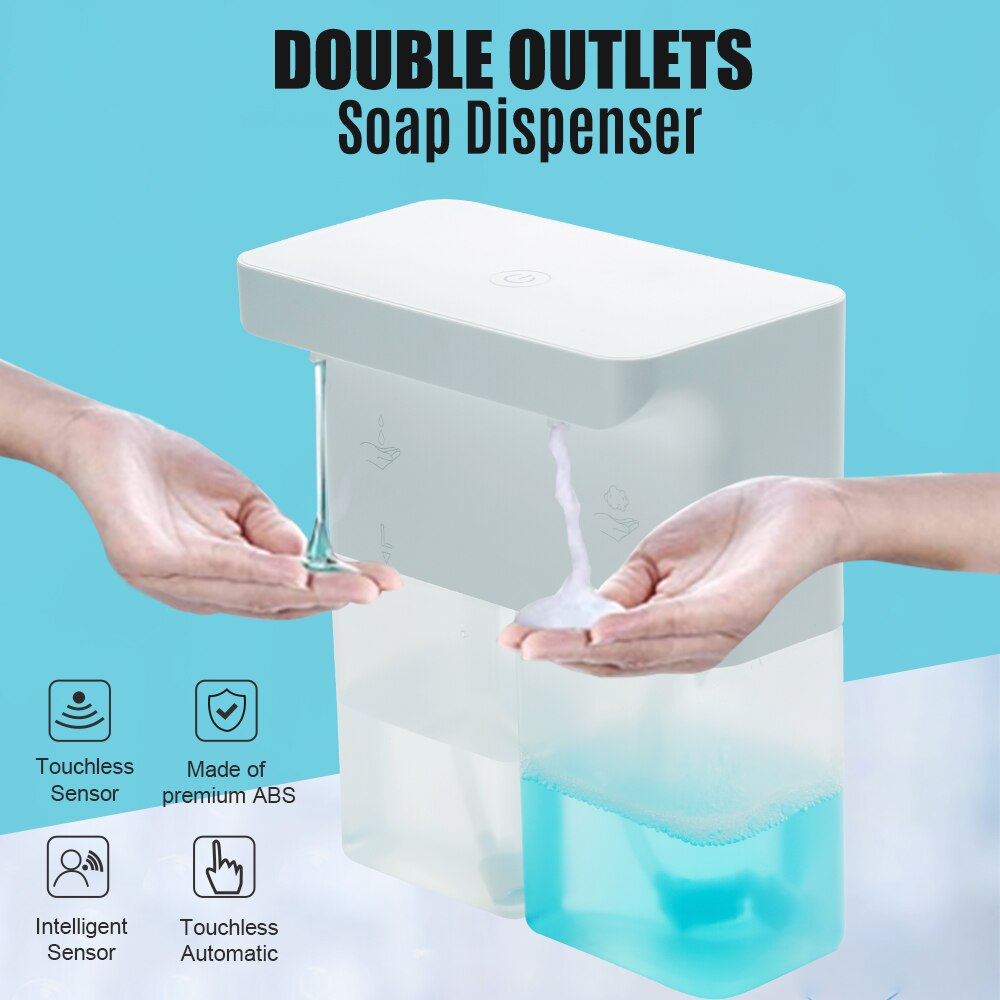 Soap Dispenser Automatic Infrared Sensor Liquid Foam Soap Dispenser Waterproof Volume Hand Disinfection Bathroom Hospital