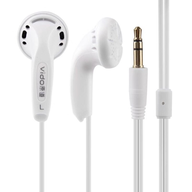 Vido Bedrade Koptelefoon Soundtrack Stereo Headset Spel Headset Bass Geruisloze Hoofdtelefoon Studie Sport Hoofdtelefoon: White