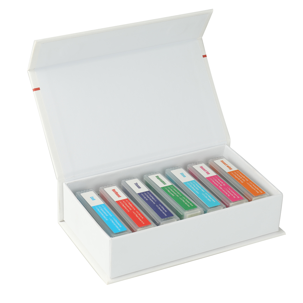 35 Piece of Colorful Microscope Specimens Biological Specimen Slides Primary and Secondary: Default Title