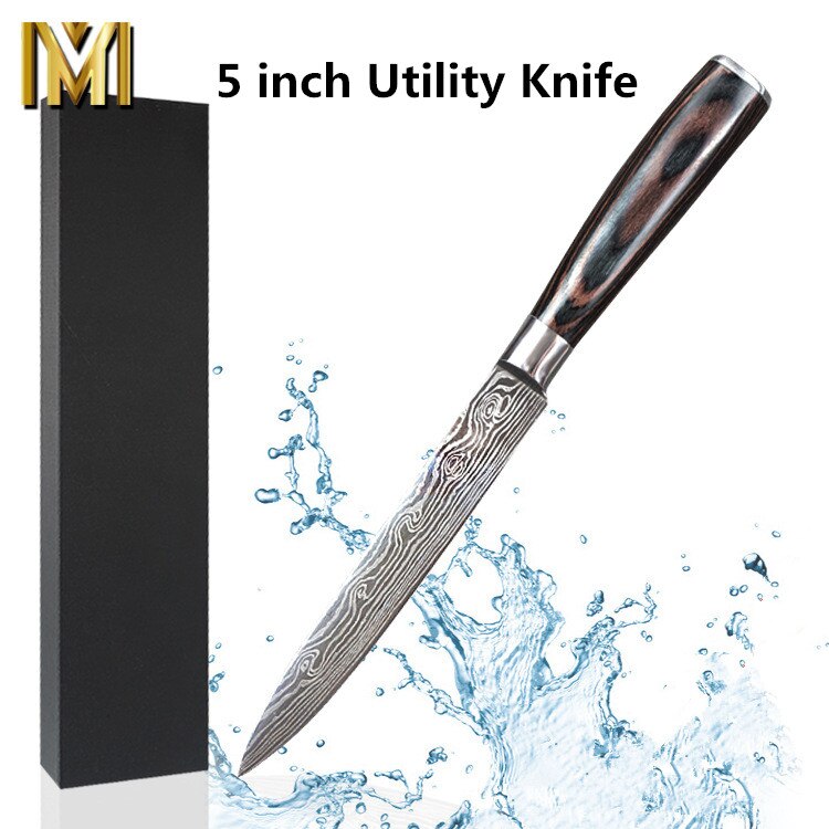 Kitchen Knives set Chef knife Tool High Carbon Stainless Steel Santoku knife Sharp Cleaver Slicing Knife Best Choice for Kitchen: Utility Knife