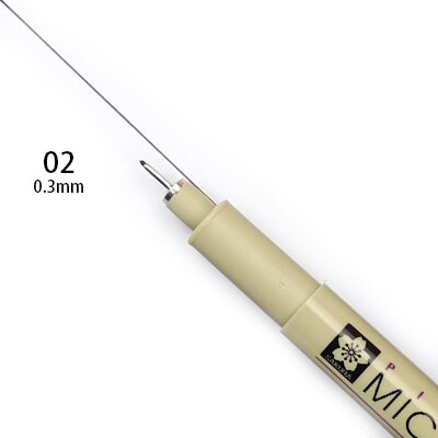 SAKURA Pigma Micron Pen drawing needle pen 003 005 1.0 01 02 03 04 05 08 Brush fine point Markers pen 10pcs sketch painting Art: 02