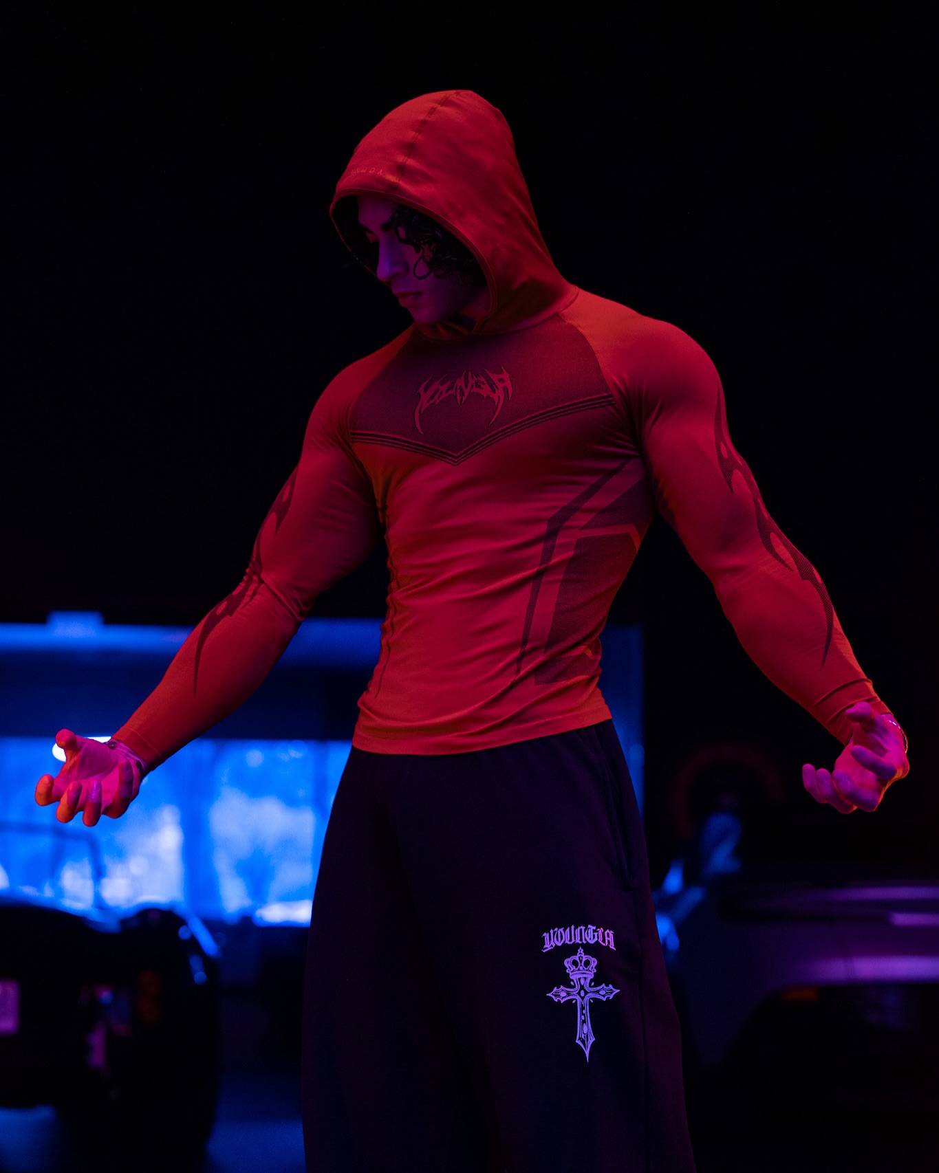 Young La doesn do gym Clothes Anymore Introducing the Warrior Compression Hoodies