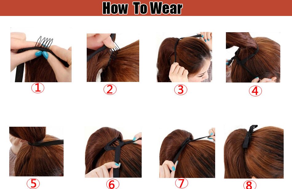 LUPU-coleta de pelo corto rizado para mujer, extensión de cabello con cordón, postizo sintético resistente al calor, tocados