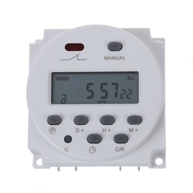 Switch, digital, programmable LCD, AC 220V-240V, 16A: Default Title