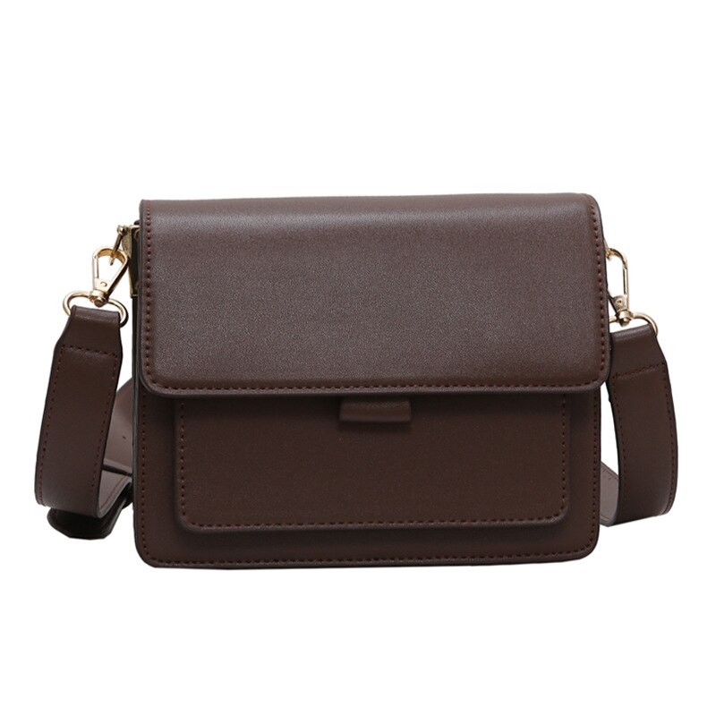 Retro Moda Feminina Quadrado Saco 2019 Nova Bolsa de Grife de Alta Qualidade PU de Couro das Mulheres Simples saco de Ombro Ocasional Sacos Do Mensageiro