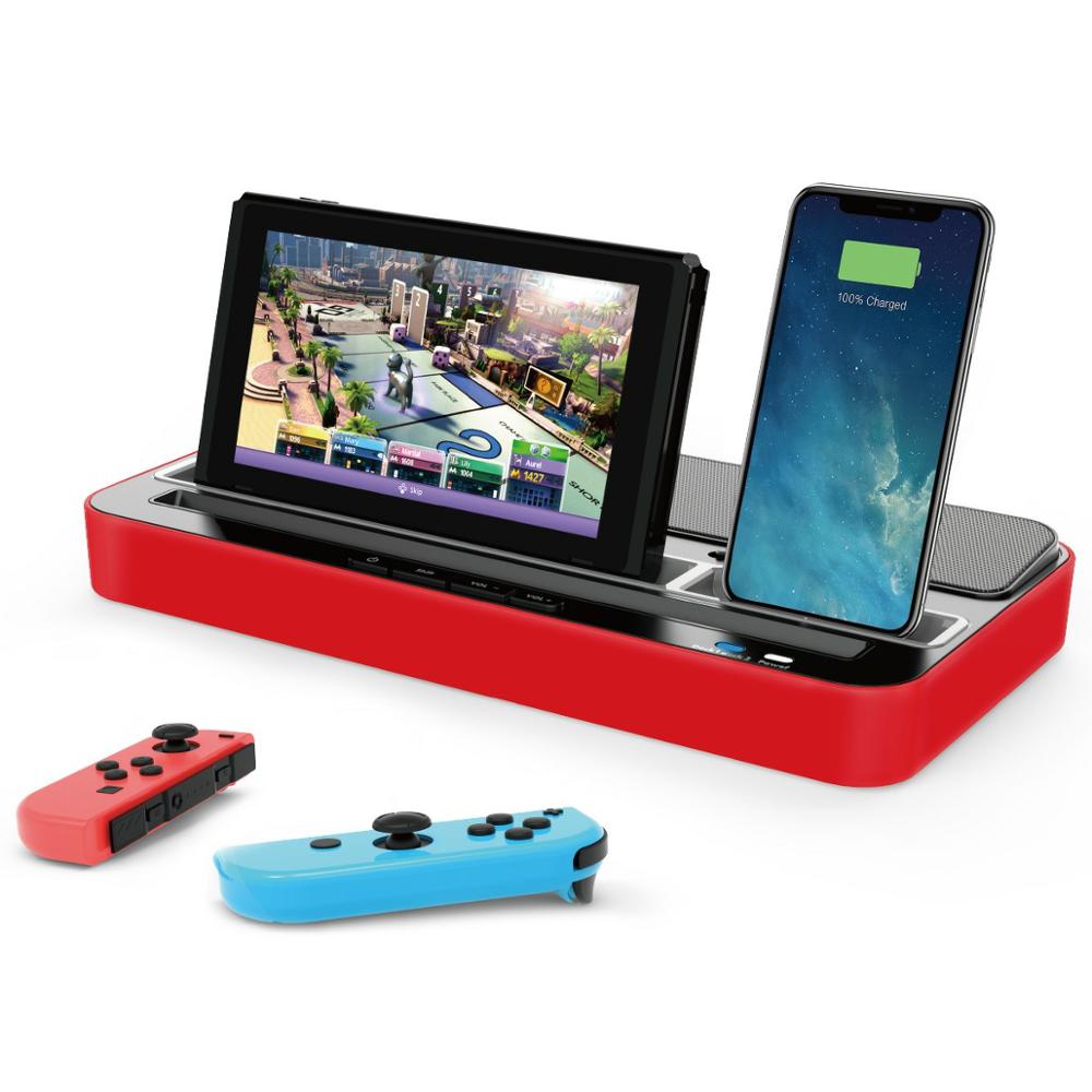 IPEGA 9119 Sound Function Multipurpose Charging Base Supports Switch/IOS/iPad/Android Seat Charging Sound