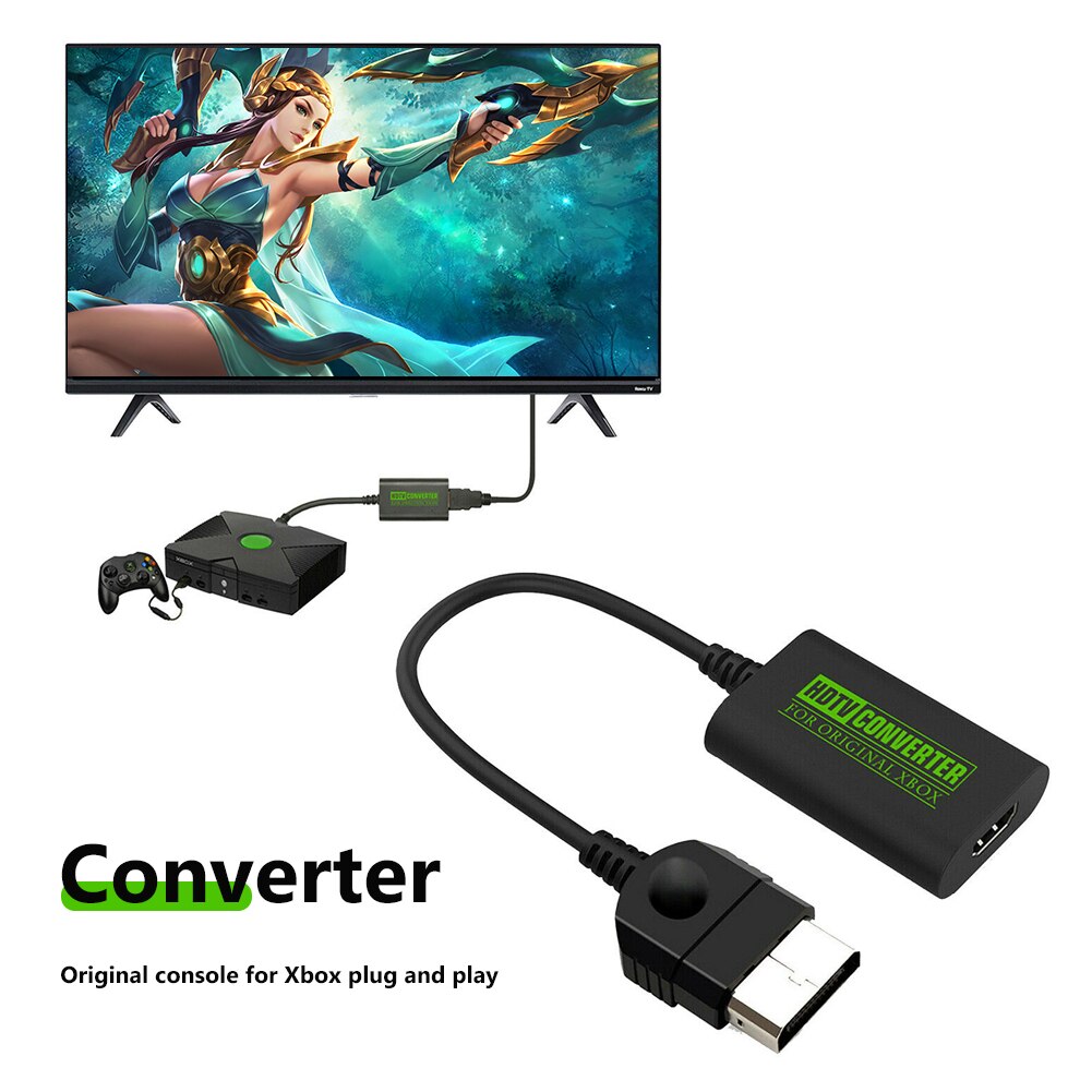 Original Console For Xbox To HDMI-compatible Converter Digital Video Audio Adapter for XBOX 480P 720P 1080i for HDTV Monitor
