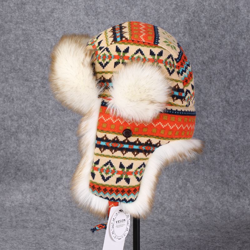 Winter Women Warm Russian Ushanka Hat Trapper Cap Knitting Bomber Hats