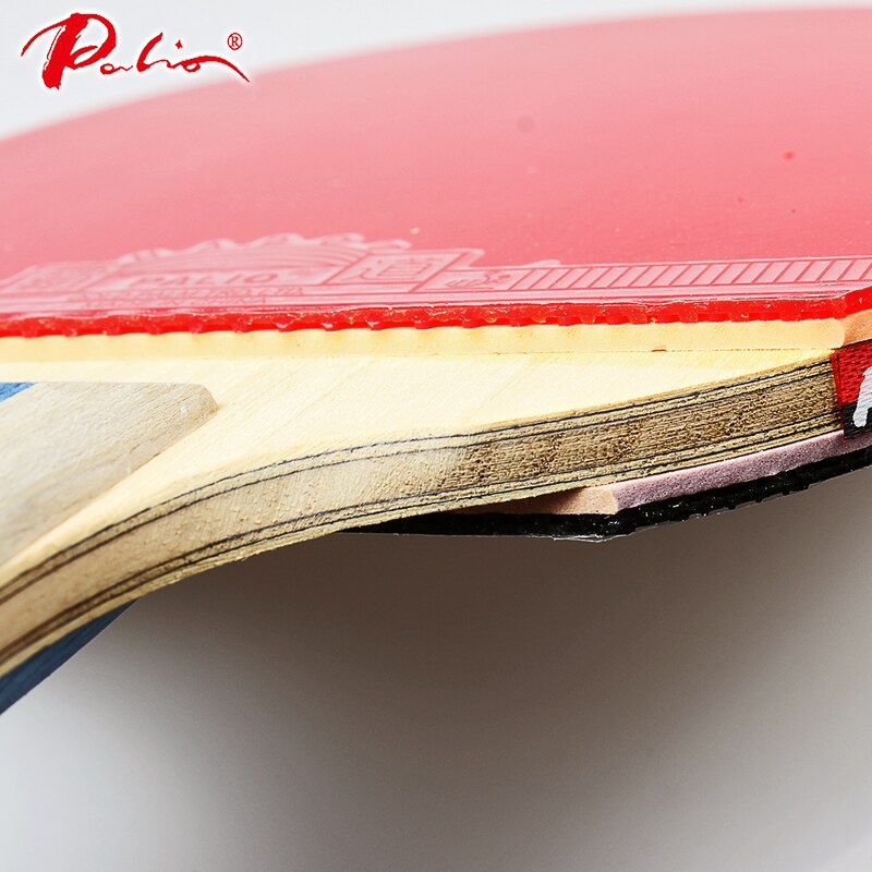 Raqueta De tenis De mesa Palio, raqueta De Ping Pong De goma HADUO, raqueta De Ping Pong De madera y carbono puro