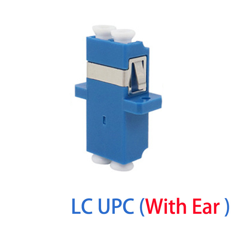 LC To LC APC UPC Duplex Coupler Plug Female Adapter Keystone 2 Ports LC-LC Optical Fiber Connector For Telecom Network Extension: WHITE
