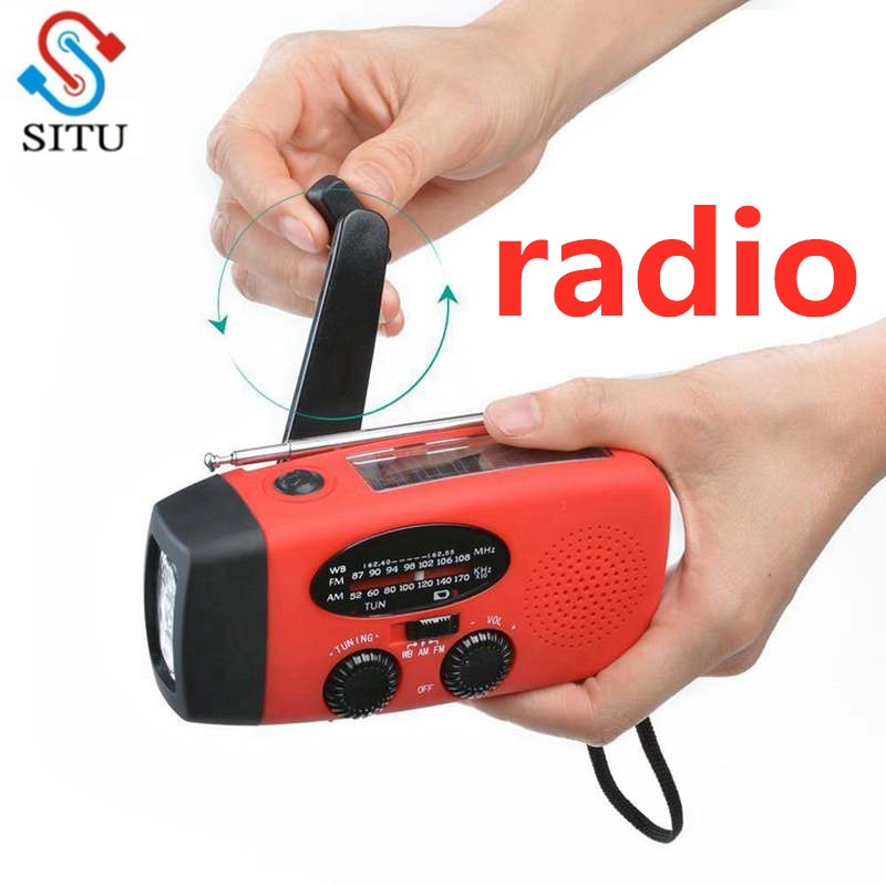Multifunctionele Hand Radio Solar Crank Dynamo Powered Am/Fm/Noaa Weather Radio Gebruik Emergency Led Zaklamp En Power bank