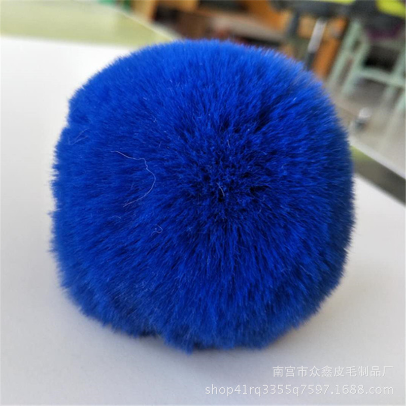 5 Stks/partij 8Cm Pluizige Faux Konijnenbont Bal Pompom Pluche Vrouwen Tas Auto Sieraden Voor Kleding Naaien Stof Accessoires faux Fur: 8