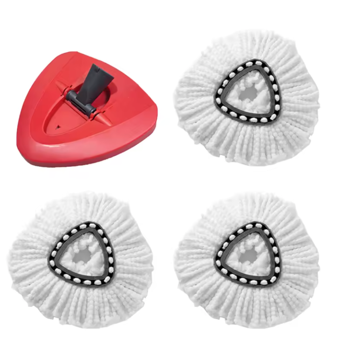 Upgraded Spin Mop Replace Scrub Brush Compatible with Vileda Turbo/Ocedar Mop System, Stiff Bristle Scrubbing Floor Scrubber: Dark Grey