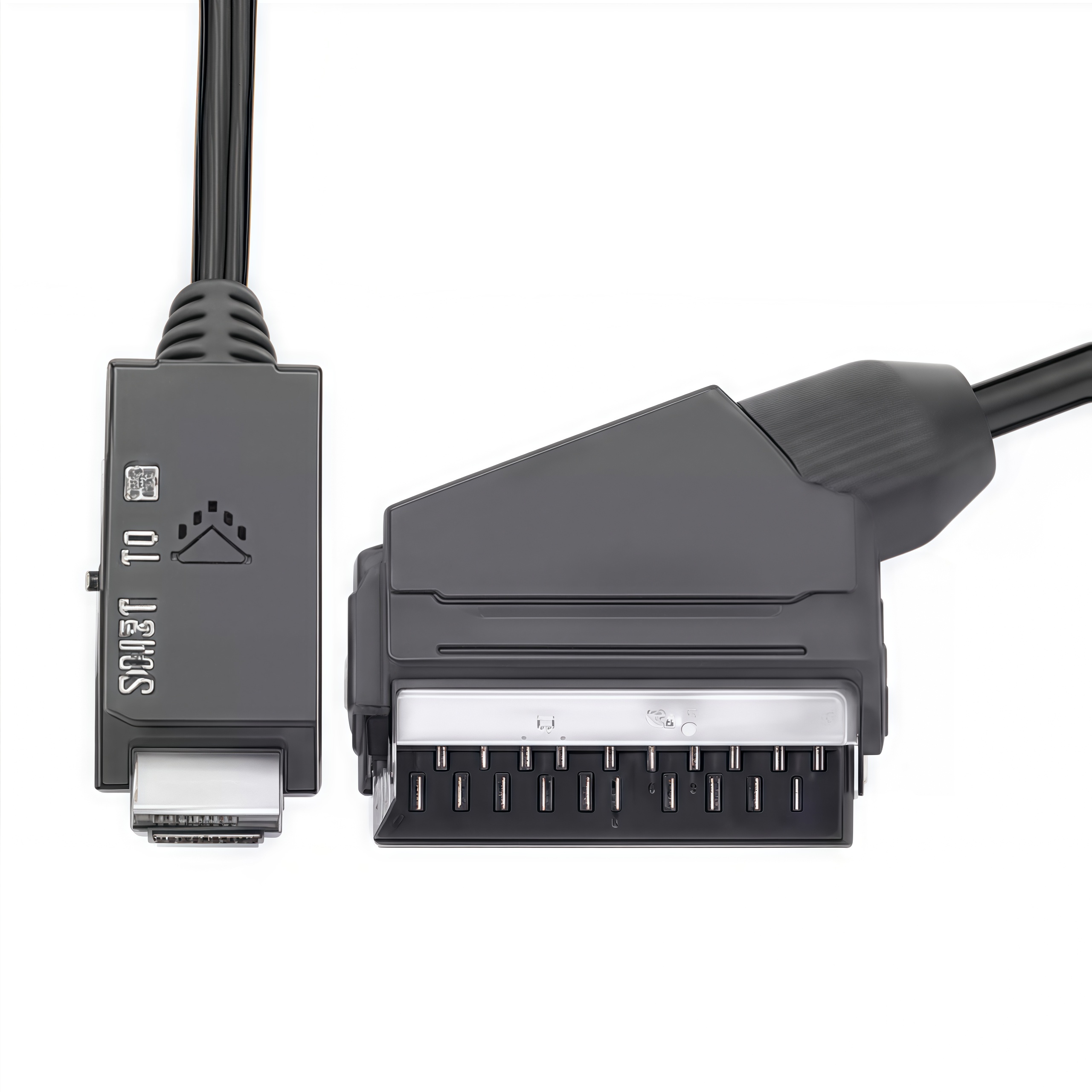 SCART naar HDMI-converter - 720P/1080P video-audioadapterkabel voor HDTV/DVD, SCART-ingang naar HDMI-uitgang