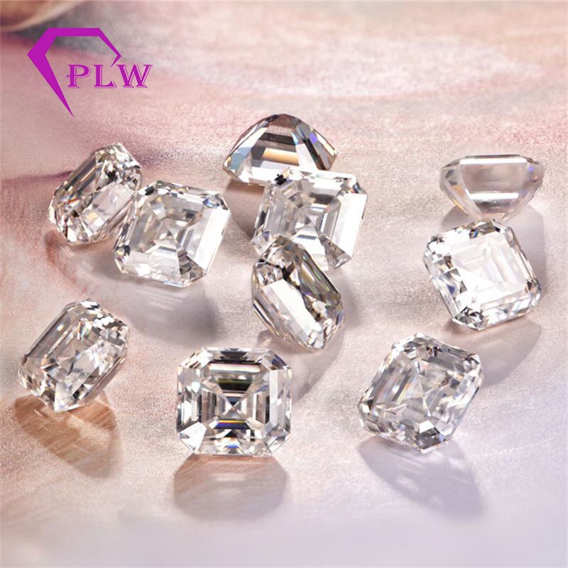Provence jóias gem pedra 0.6 carat teste positivo 5*5mm D cor corte asscher moissanite Soltas para pulseira anel cadeia brinco
