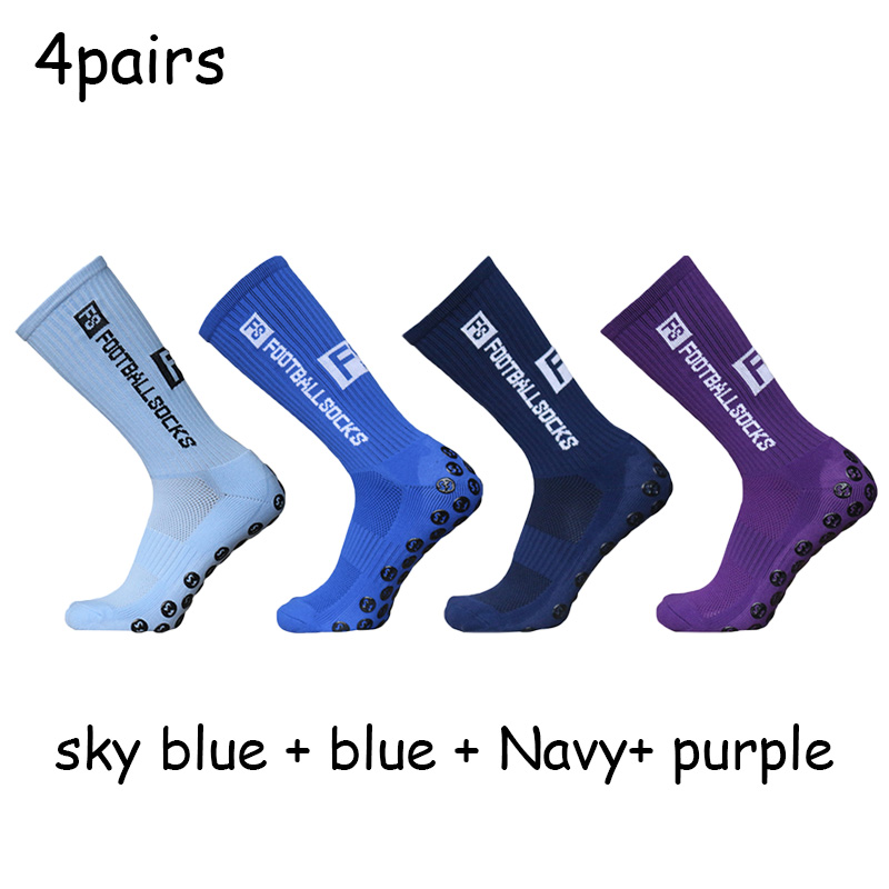 FS Football Socks Non-slip Silicone Bottom Compressed Breathable Grip soccer socks Baseball Socks Men Women: mix3