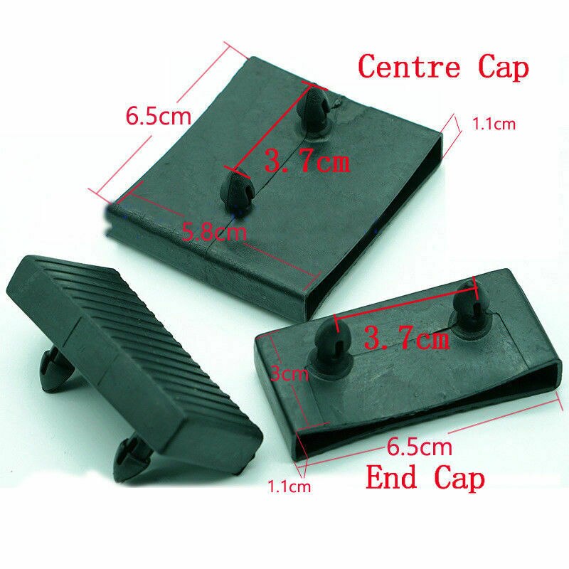 60PCS Black Plastic Square Replacement Sofa Bed Slat Centre End Caps Holders Inner Rubber Sleeve Size 9mmx53mm 9mmx55mm 9mmx62mm: Centre Caps 9mmx62mm