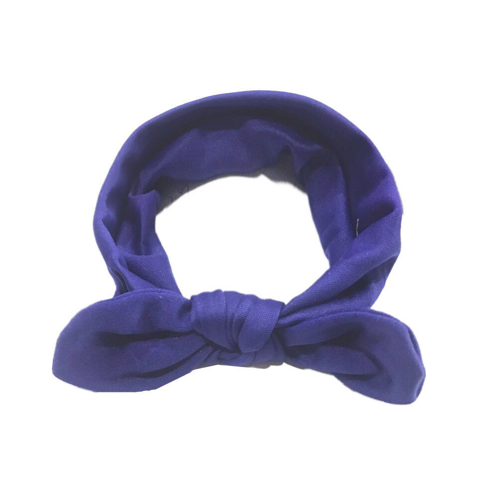 Emmababy Solid Schattige Kinderen Meisje Baby Elastische Doek Peuter Bloem Boog Hoofdband Haarband