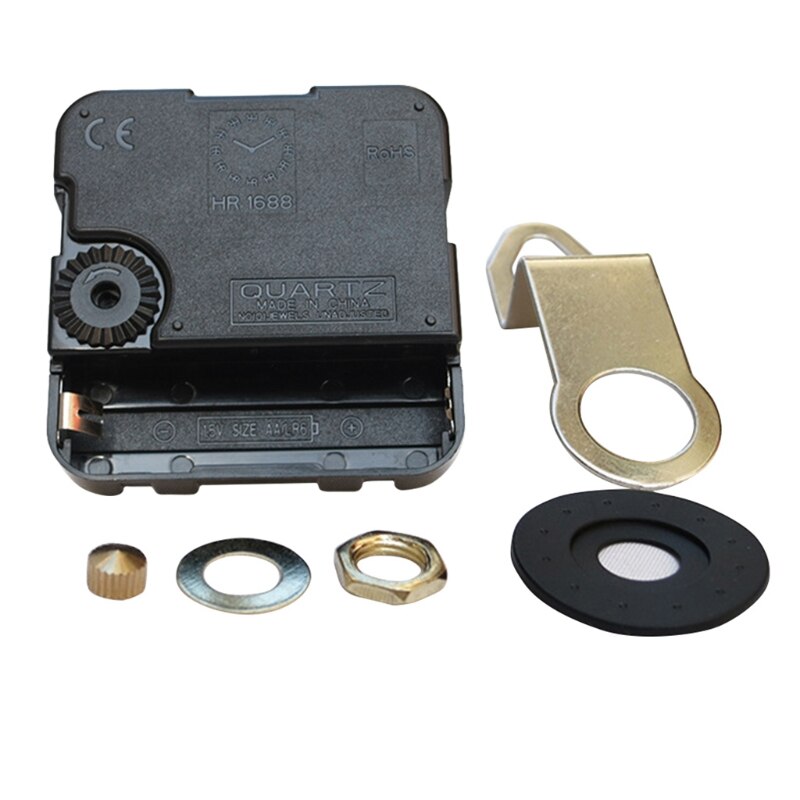 High Torque Quartz Clock Movement Replacement Parts Kit with Long Spade Hands