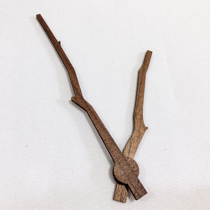Solid Wood DIY Wall Clock Hands Parts Classic Tree Branch Shape Clock Pointer Repair Tool Home Decor Replacement Tools 14 inch