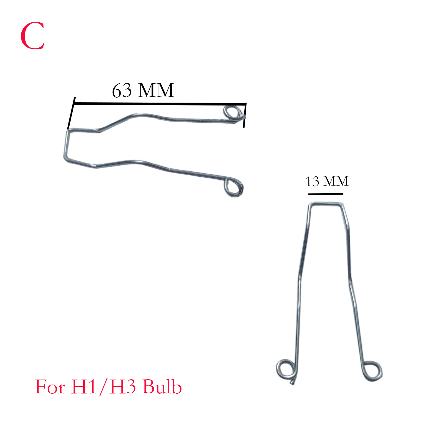 1 Pc Car Headlight Steel Wire Metal Support Lamp Bulb Base Fixed Stable Buckle Spring Fixator Clip Light Retainer 1.2 H1 H4 H7: green