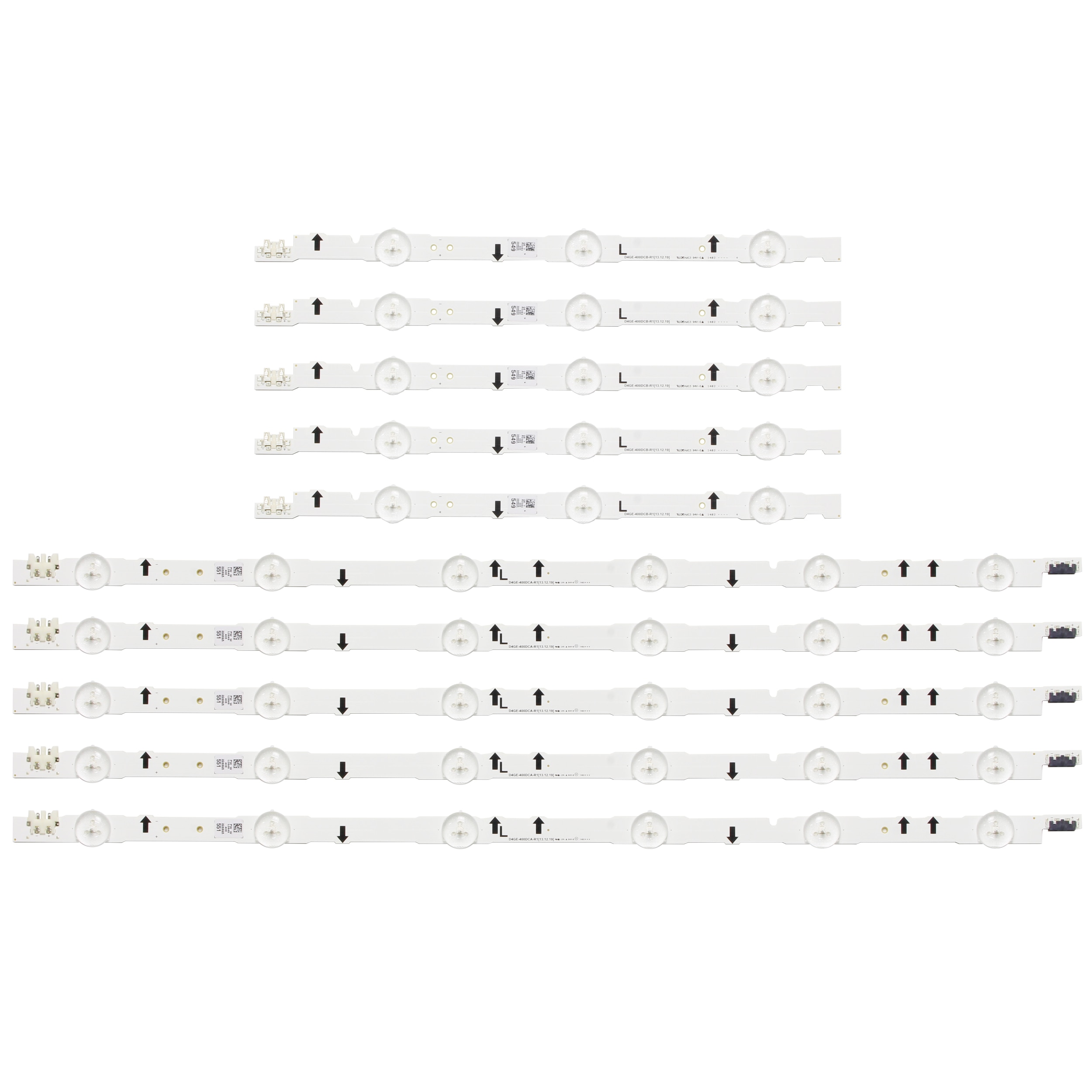 10 stücke neue Original 9LED streifen Schaltungen D4GE-400DCB-R2 D4GE-400DCA-R2 D4GE-400DCB-R1 D4GE-400DCA-R1 FÜR UE40H5500AY