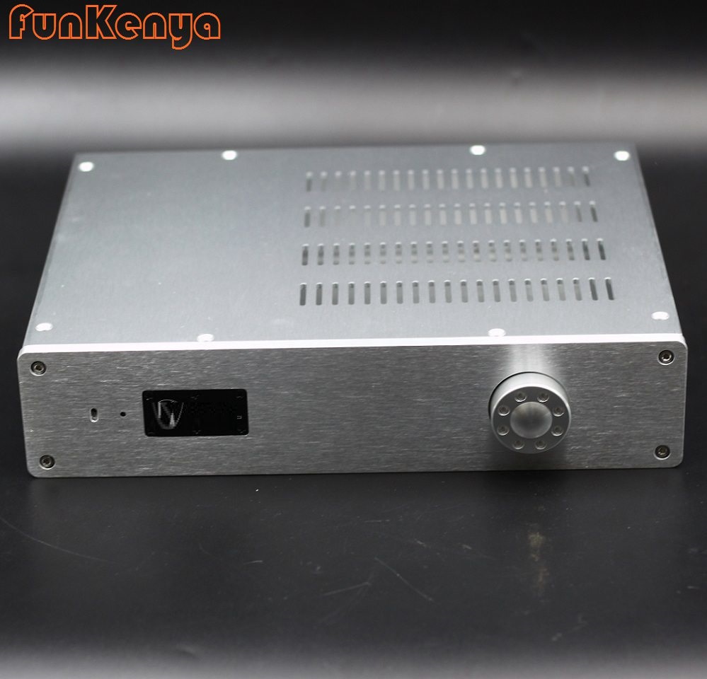 320x70x248mm Hifi Power Amplifier Chassis DIY Anodized Aluminum Earphone Music Box Prea Amp Housing Rear Class Partition Shell
