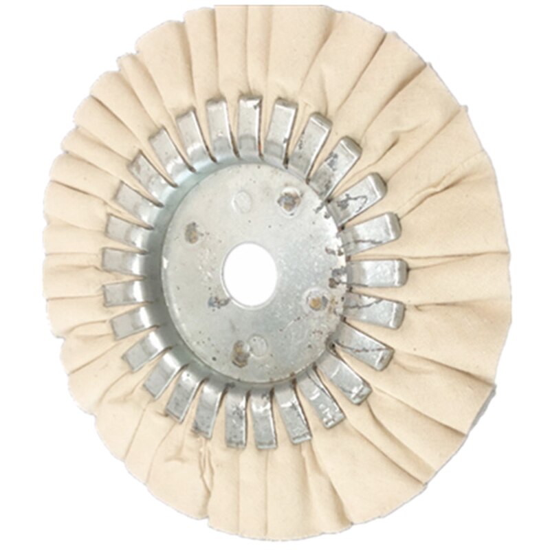 6 tommer bomuld luftvejspolering polering slibeskive arbor polerskive pude 25mm tykkelse slibende polerværktøj