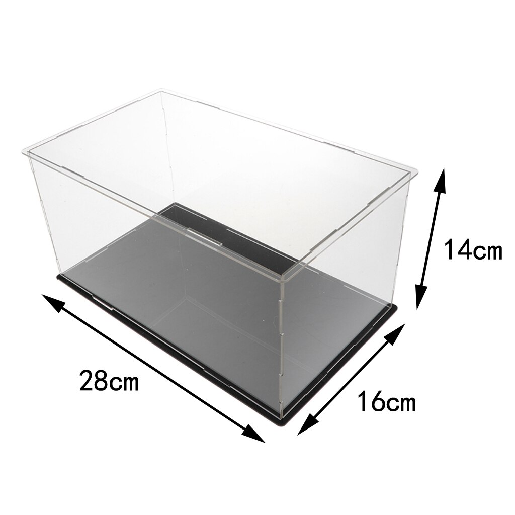 Acrilico trasparente di Caso di Esposizione Negozio di Vendita Al Dettaglio di Protezione Della Cassa Del Contenitore: 28x16x14cm