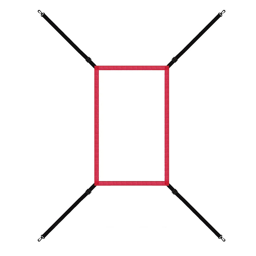 Honkbal Softbal Pitching Doeloefening Nauwkeurigheidstraining Gooien Honkbal Pitching Net Trainingshulpmiddelen Gooien Strike Zone: Rood