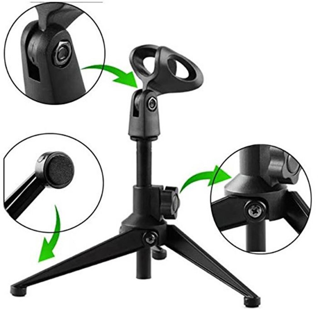 Microphone bureau debout trépied support filaire sans fil micro support E300 bureau debout microphone de bureau support