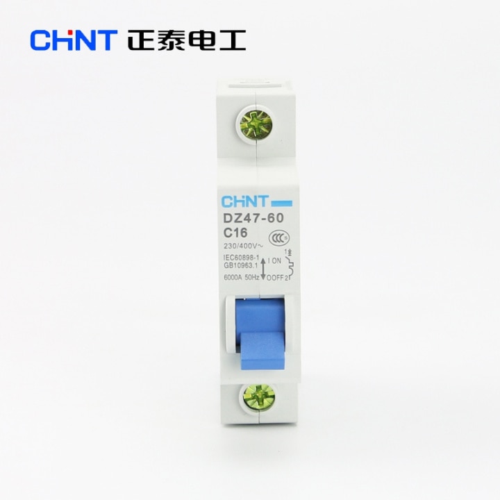 CHINT DZ47-60 C16 1P 16A Household miniature Circuit Breaker with over current and Leakage protection air switch