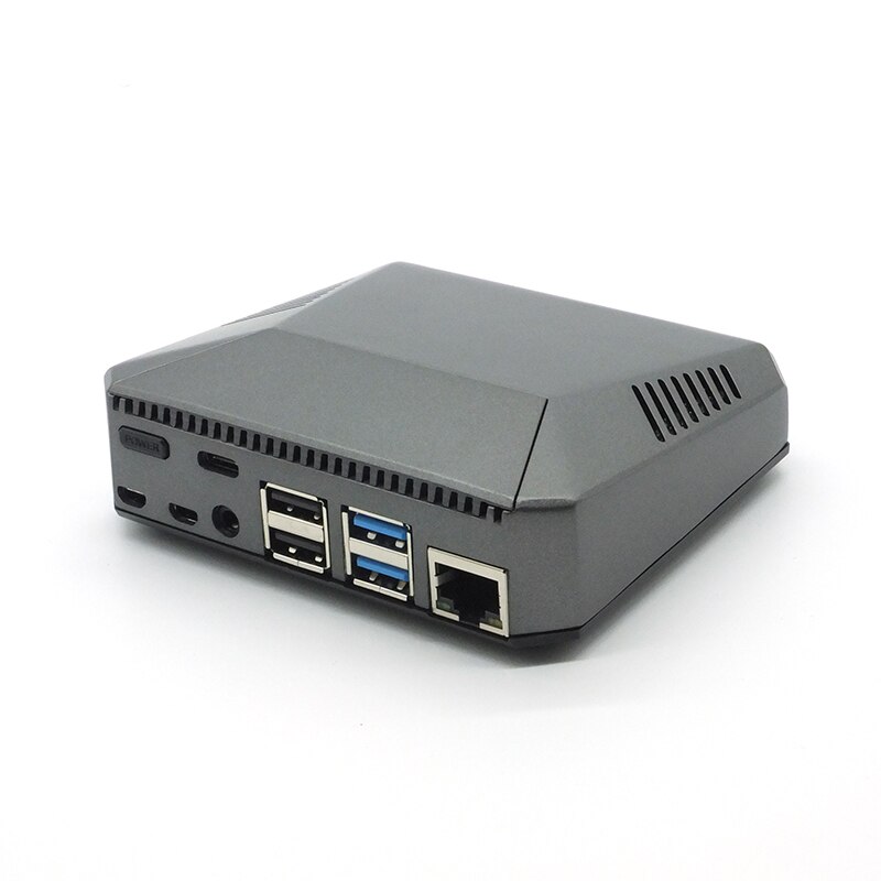 Raspberry Pi ABS Case Plastic Cover Shell Single Dual Cooling Fan Gray Silver For Raspberry Pi 4 B Model Raspberri Pi Cases