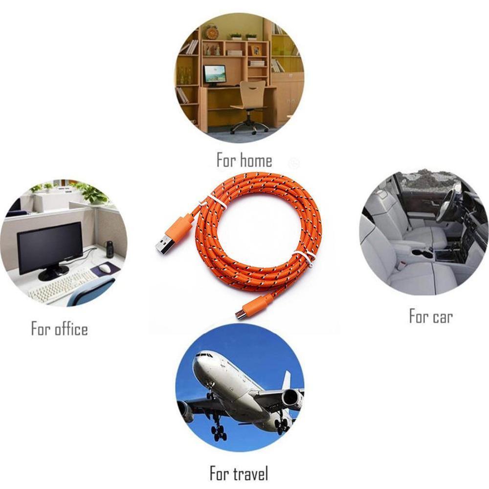 1m 10 farben Nylon Geflochtene Mikro USB Kabel Daten synchronisieren USB Ladegerät Kabel Für Samsung Xiaomi Android Telefon Kabel schnelle Ladung