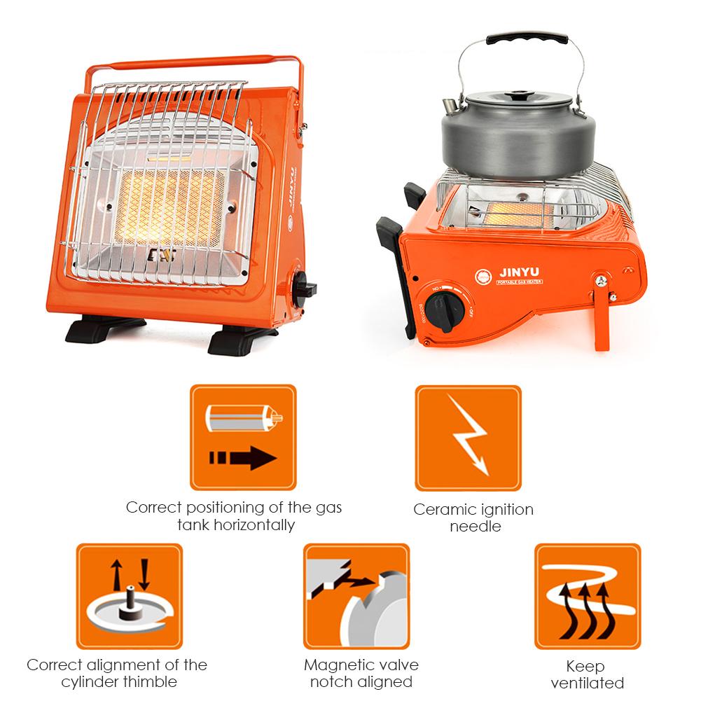 Space Heater Portable Gas Heater for Camping Tent Outdoors Heater Cooker Travelling Hiking Picnic purpose Use Stove Heater Iron