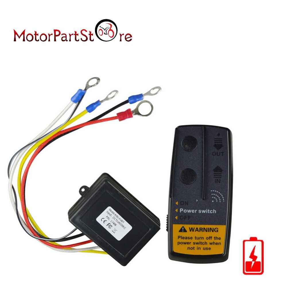 23A 12V 65FT Remote Control Kit Wireless Winch Remote Control Switch For Truck Jeep ATV SUV Winch Universal Switch(No Battery)