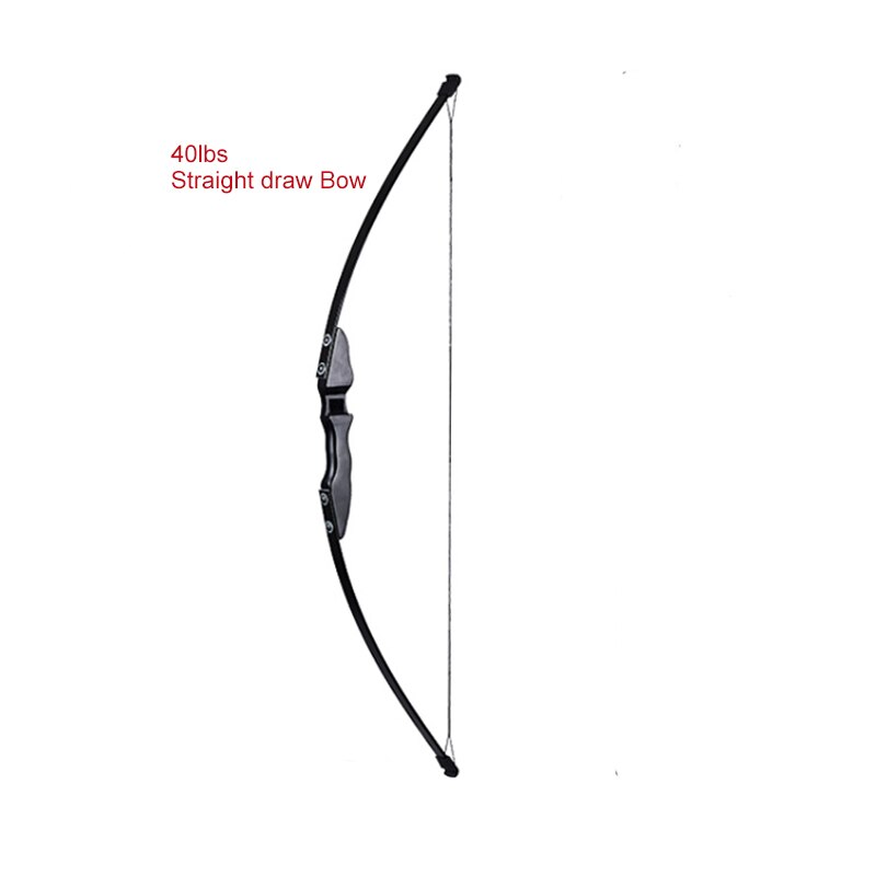 Arc Recurve et flèches en carbone, 30/40lbs, pour tir à droite, accessoires de chasse: 40lbs Straight draw