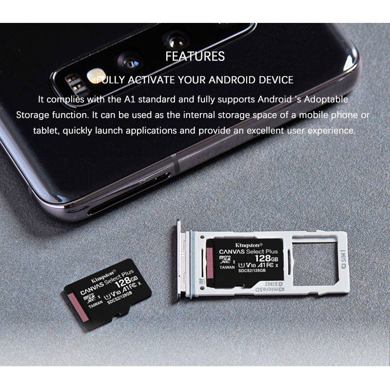 Oryginalny Kingston karta MicroSD karta pamięci Flash 64GB 128G 32GB 16G Class10 TF karty microSDHC microSDXC micro sd 8GB do telefonu